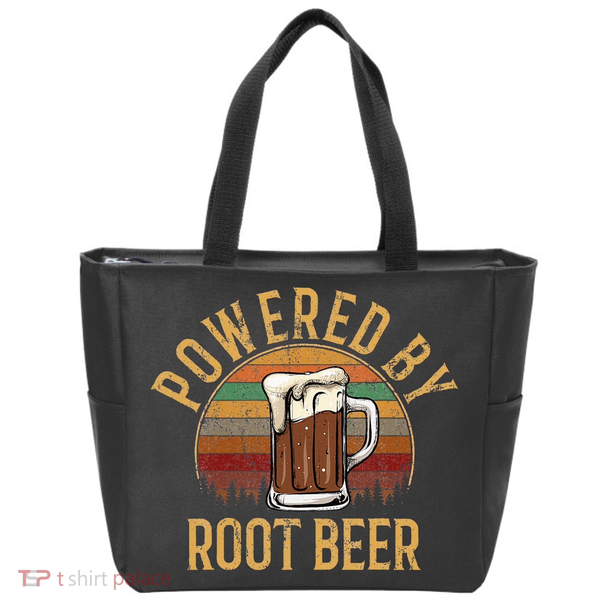 Powered by root beer retro root beer Tote Bag