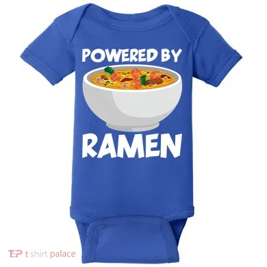Powered By Ramen Gift Baby Bodysuit