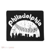 Philadelphia Baseball Retro Philly Skyline Game Day Mousepad thumb 0