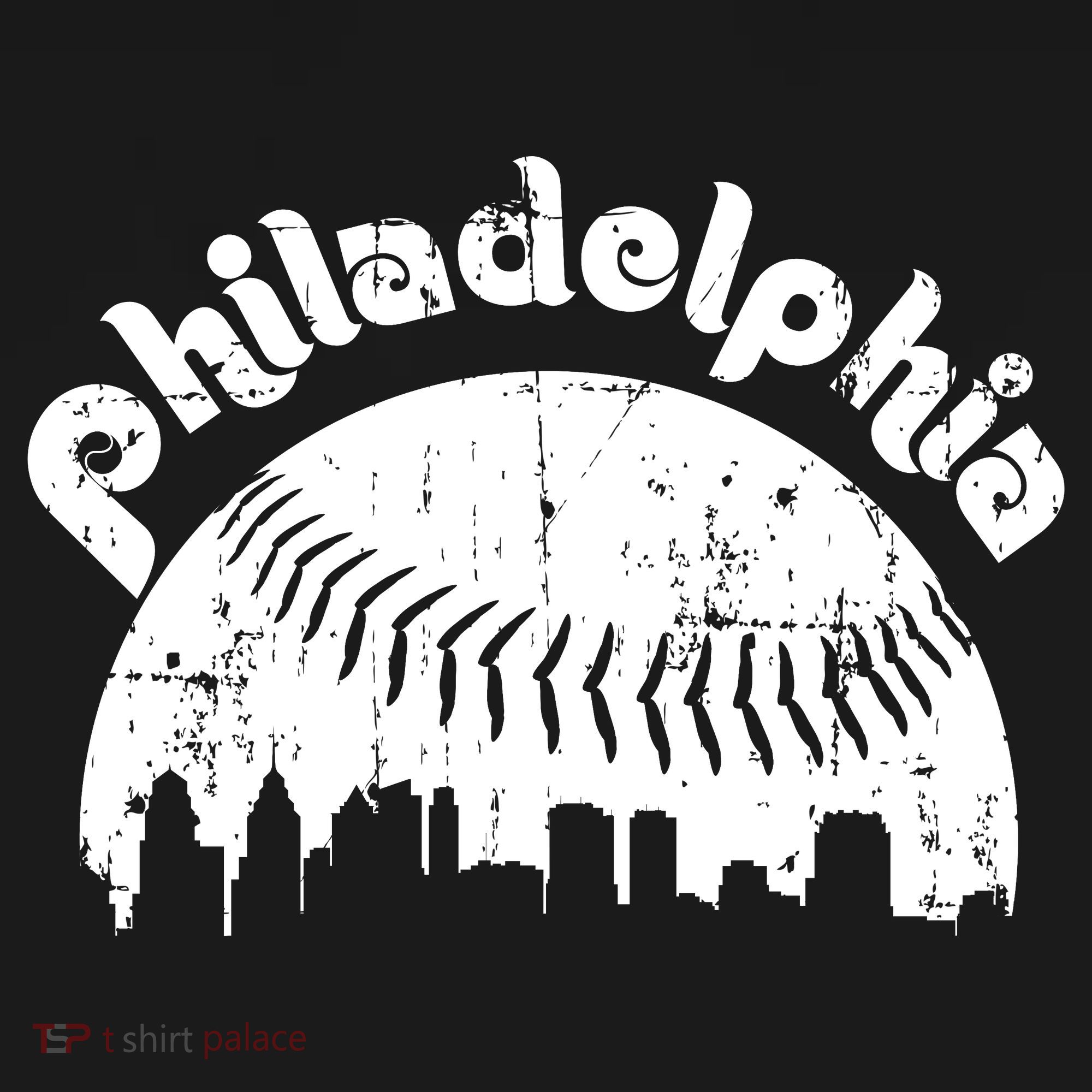 Philadelphia Baseball Retro Philly Skyline Game Day Women's Tank Top
