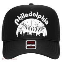 Philadelphia Baseball Retro Philly Skyline Game Day Hat thumb 0