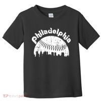 Philadelphia Baseball Retro Philly Skyline Game Day Toddler T-Shirt thumb 0