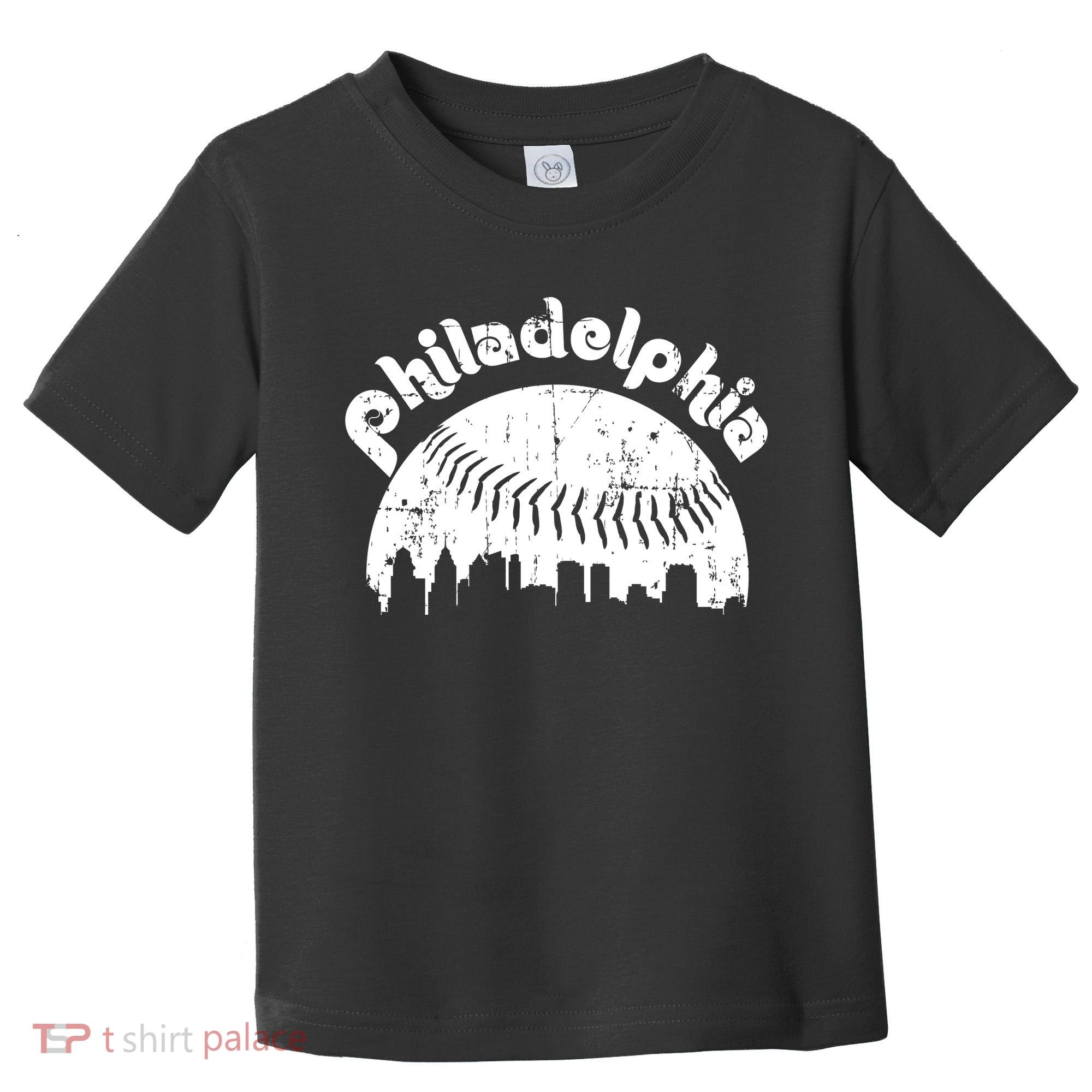 Philadelphia Baseball Retro Philly Skyline Game Day Toddler T-Shirt