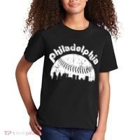 Philadelphia Baseball Retro Philly Skyline Game Day Kids T-Shirt thumb 2