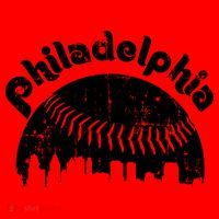 Philadelphia Baseball Retro Philly Skyline Game Day Santa Hat thumb 1