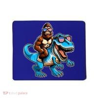 Patriotic Bigfoot Riding T Rex Mousepad thumb 0