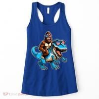 Patriotic Bigfoot Riding T Rex Women's Tank Top thumb 0