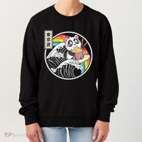 Panda Bear Ra Noodles Japanese Wave Anime Rainbow Kawaii Great Gift Women's Sweatshirt thumb 0