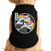 Panda Bear Ra Noodles Japanese Wave Anime Rainbow Kawaii Great Gift Doggie Tank thumb 0