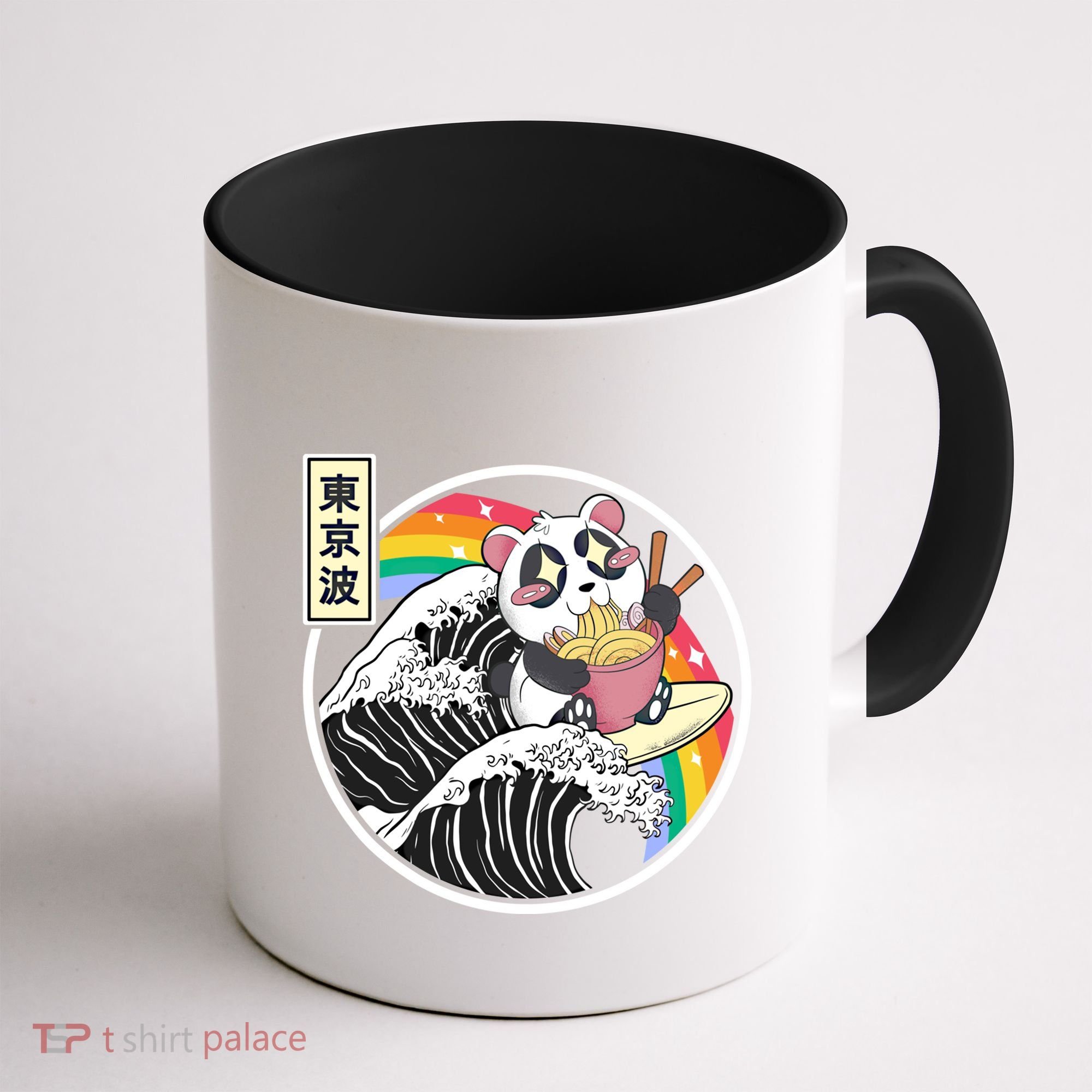 Panda Bear Ra Noodles Japanese Wave Anime Rainbow Kawaii Great Gift Coffee Mug