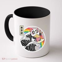 Panda Bear Ra Noodles Japanese Wave Anime Rainbow Kawaii Great Gift Coffee Mug thumb 0