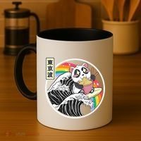 Panda Bear Ra Noodles Japanese Wave Anime Rainbow Kawaii Great Gift Coffee Mug thumb 4