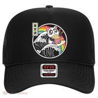 Panda Bear Ra Noodles Japanese Wave Anime Rainbow Kawaii Great Gift Hat thumb 0