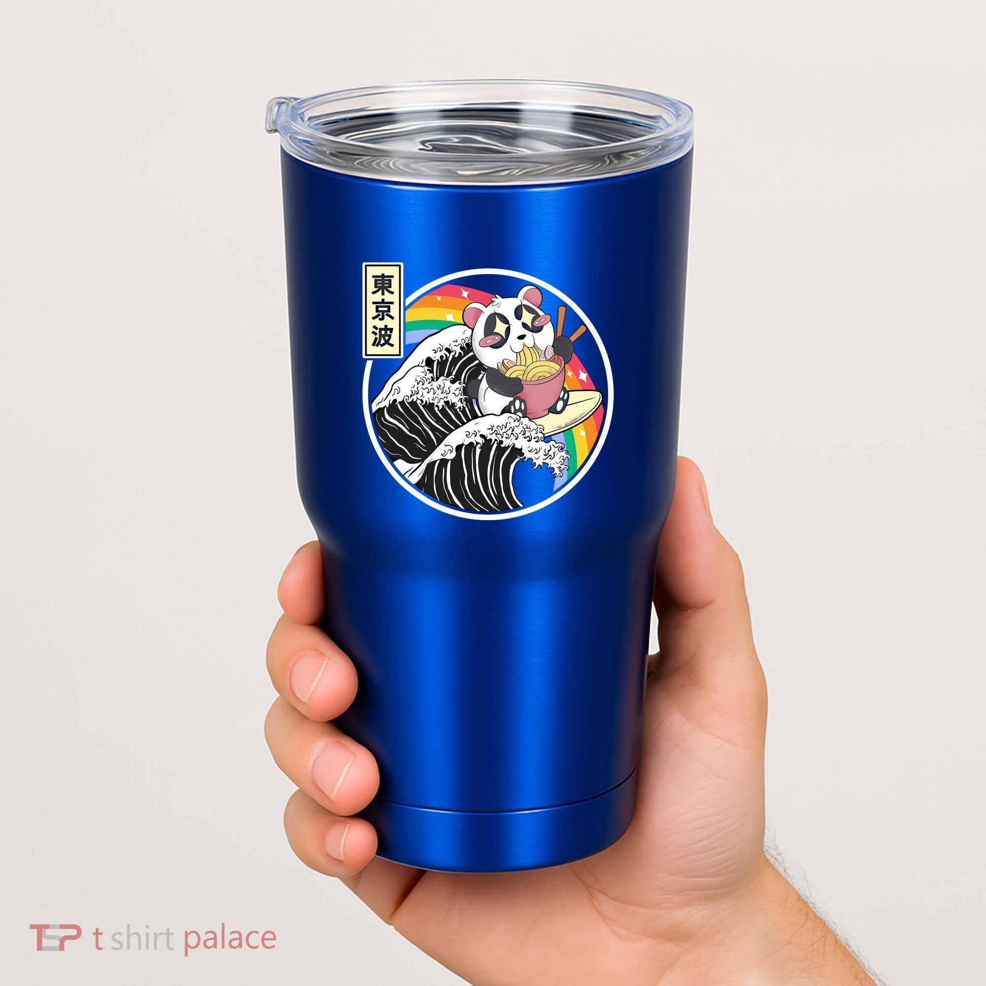 Panda Bear Ra Noodles Japanese Wave Anime Rainbow Kawaii Great Gift Tumbler