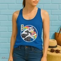Panda Bear Ra Noodles Japanese Wave Anime Rainbow Kawaii Great Gift Women's Tank Top thumb 2