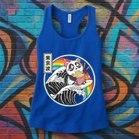 Panda Bear Ra Noodles Japanese Wave Anime Rainbow Kawaii Great Gift Women's Tank Top thumb 3