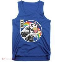 Panda Bear Ra Noodles Japanese Wave Anime Rainbow Kawaii Great Gift Tank Top thumb 0