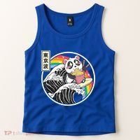 Panda Bear Ra Noodles Japanese Wave Anime Rainbow Kawaii Great Gift Tank Top thumb 2