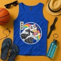 Panda Bear Ra Noodles Japanese Wave Anime Rainbow Kawaii Great Gift Tank Top thumb 4