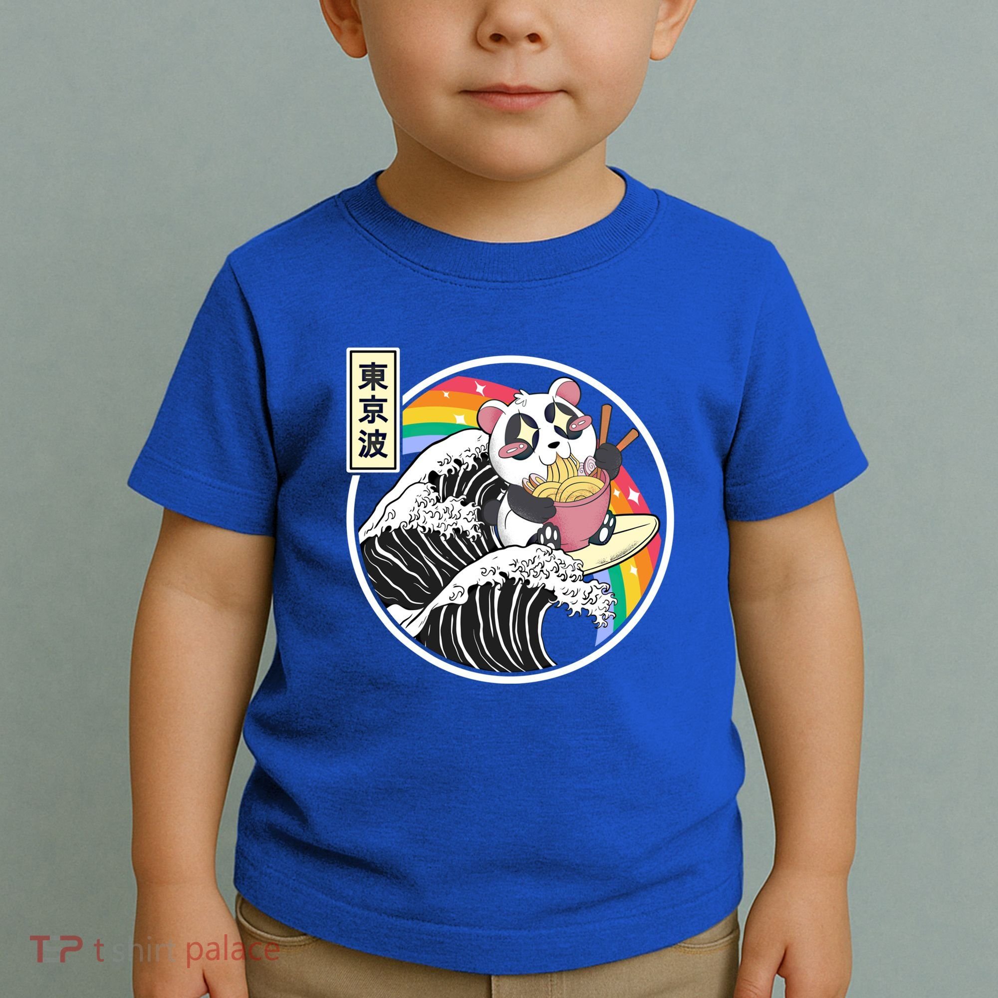 Panda Bear Ra Noodles Japanese Wave Anime Rainbow Kawaii Great Gift Toddler T-Shirt