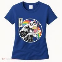 Panda Bear Ra Noodles Japanese Wave Anime Rainbow Kawaii Great Gift Women's T-Shirt thumb 0