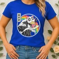 Panda Bear Ra Noodles Japanese Wave Anime Rainbow Kawaii Great Gift Women's T-Shirt thumb 2
