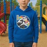 Panda Bear Ra Noodles Japanese Wave Anime Rainbow Kawaii Great Gift Kids Hoodie thumb 2