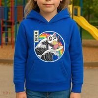 Panda Bear Ra Noodles Japanese Wave Anime Rainbow Kawaii Great Gift Kids Hoodie thumb 3