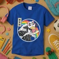 Panda Bear Ra Noodles Japanese Wave Anime Rainbow Kawaii Great Gift Kids T-Shirt thumb 3