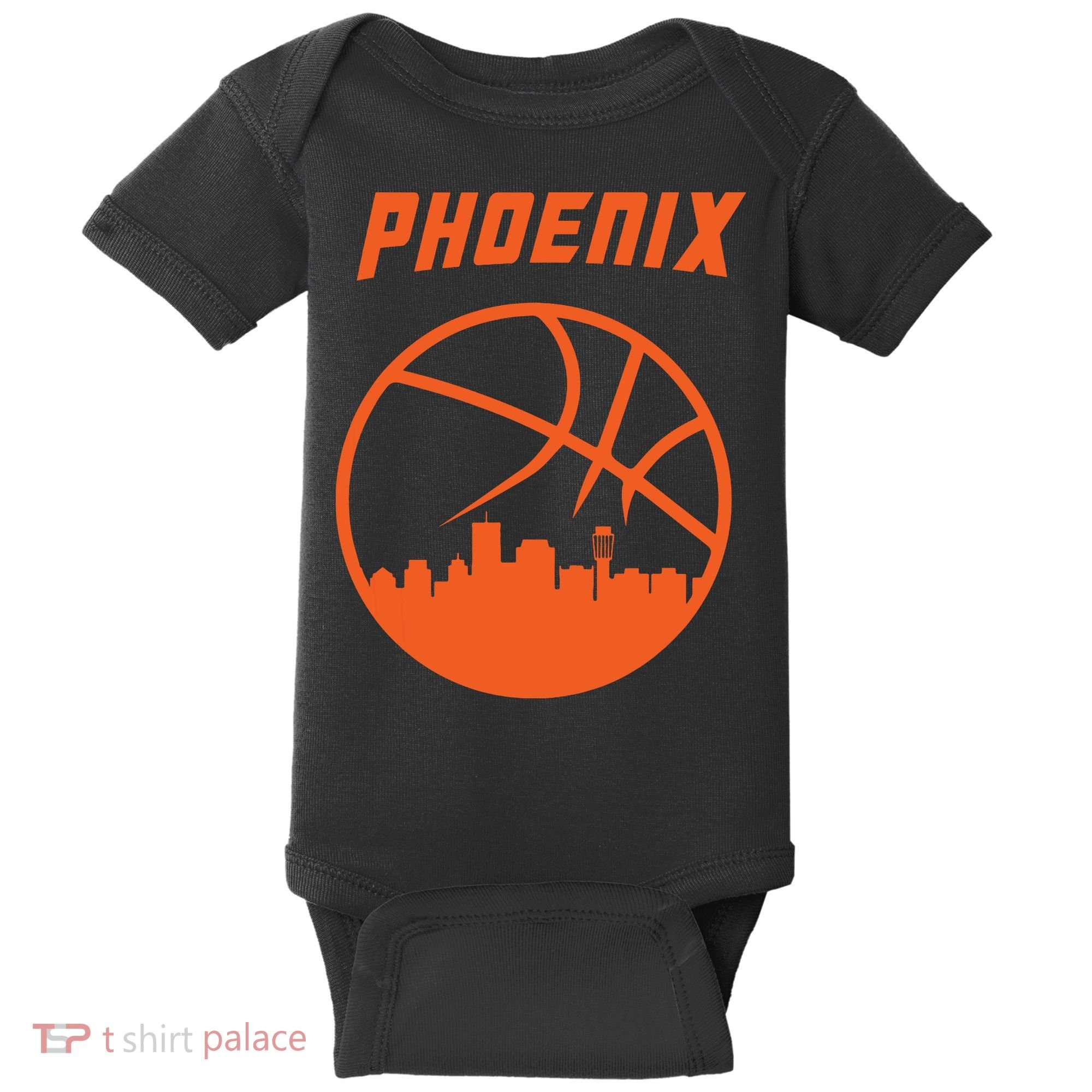 Phoenix Basketball Retro City Arizona State Bball Baby Bodysuit