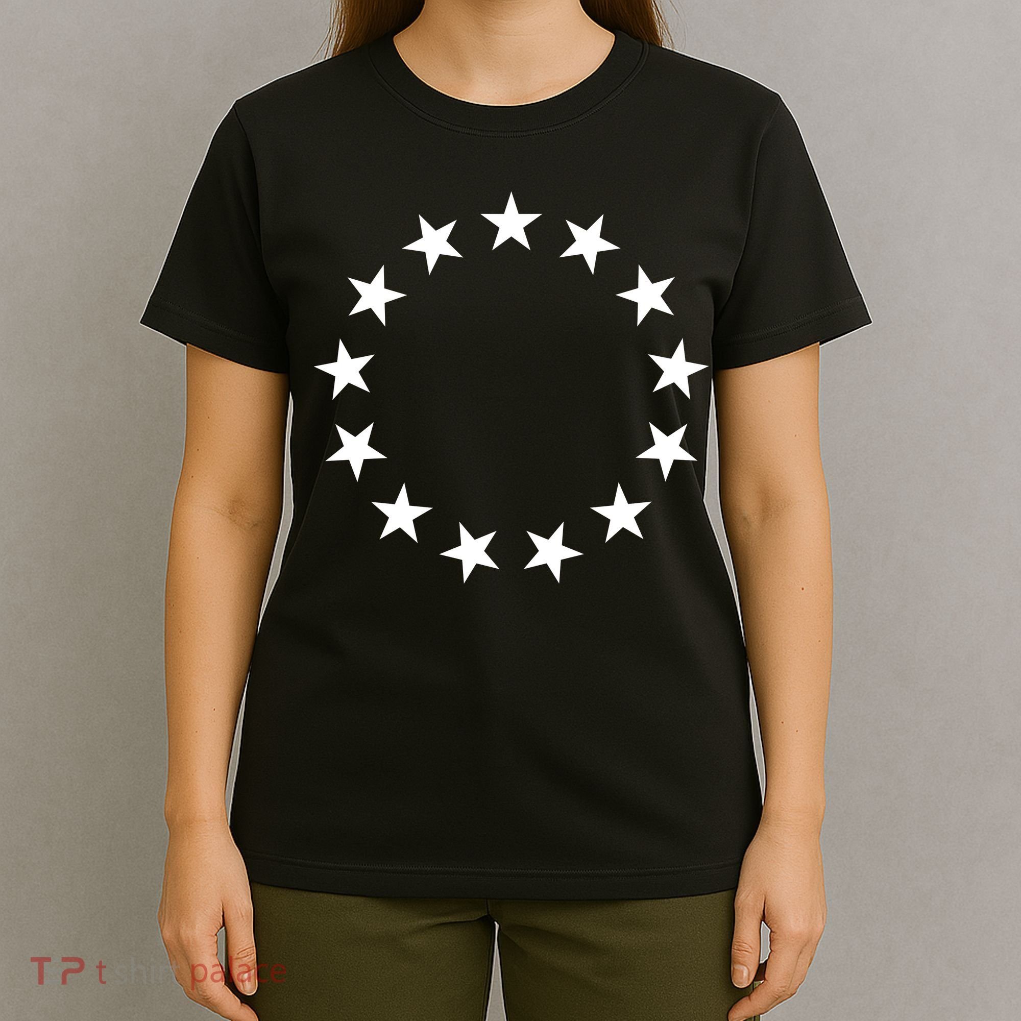 Patriotic Betsy Ross American Flag 13 Colonies 76 Stars T-Shirt