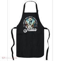 Pray Believe Receive Jesus For Catholic Christian Faith Apron thumb 0