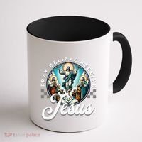 Pray Believe Receive Jesus For Catholic Christian Faith Coffee Mug thumb 1