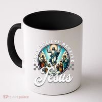 Pray Believe Receive Jesus For Catholic Christian Faith Coffee Mug thumb 0