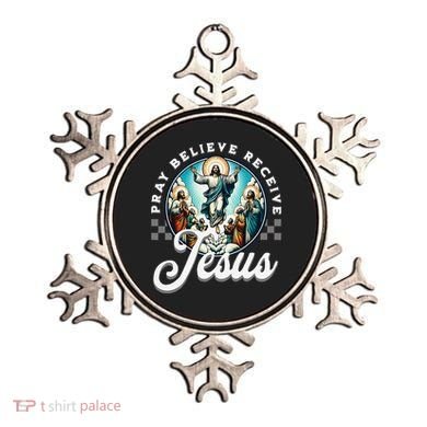 Pray Believe Receive Jesus For Catholic Christian Faith Ornament