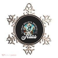 Pray Believe Receive Jesus For Catholic Christian Faith Ornament thumb 0