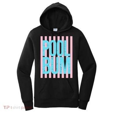 Pool Bum Retro Stripes Sunshine Women's Hoodie