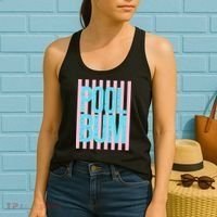 Pool Bum Retro Stripes Sunshine Women's Tank Top thumb 2