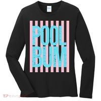 Pool Bum Retro Stripes Sunshine Women's Long Sleeve Shirt thumb 0