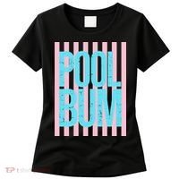 Pool Bum Retro Stripes Sunshine Women's T-Shirt thumb 0