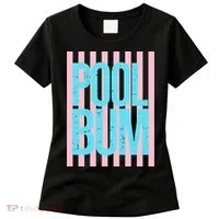 Pool Bum Retro Stripes Sunshine Women's T-Shirt thumb 0