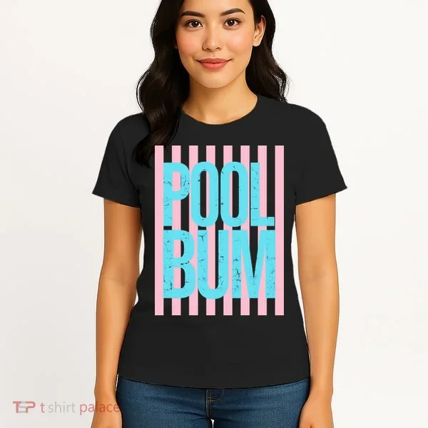 Pool Bum Retro Stripes Sunshine Women's T-Shirt