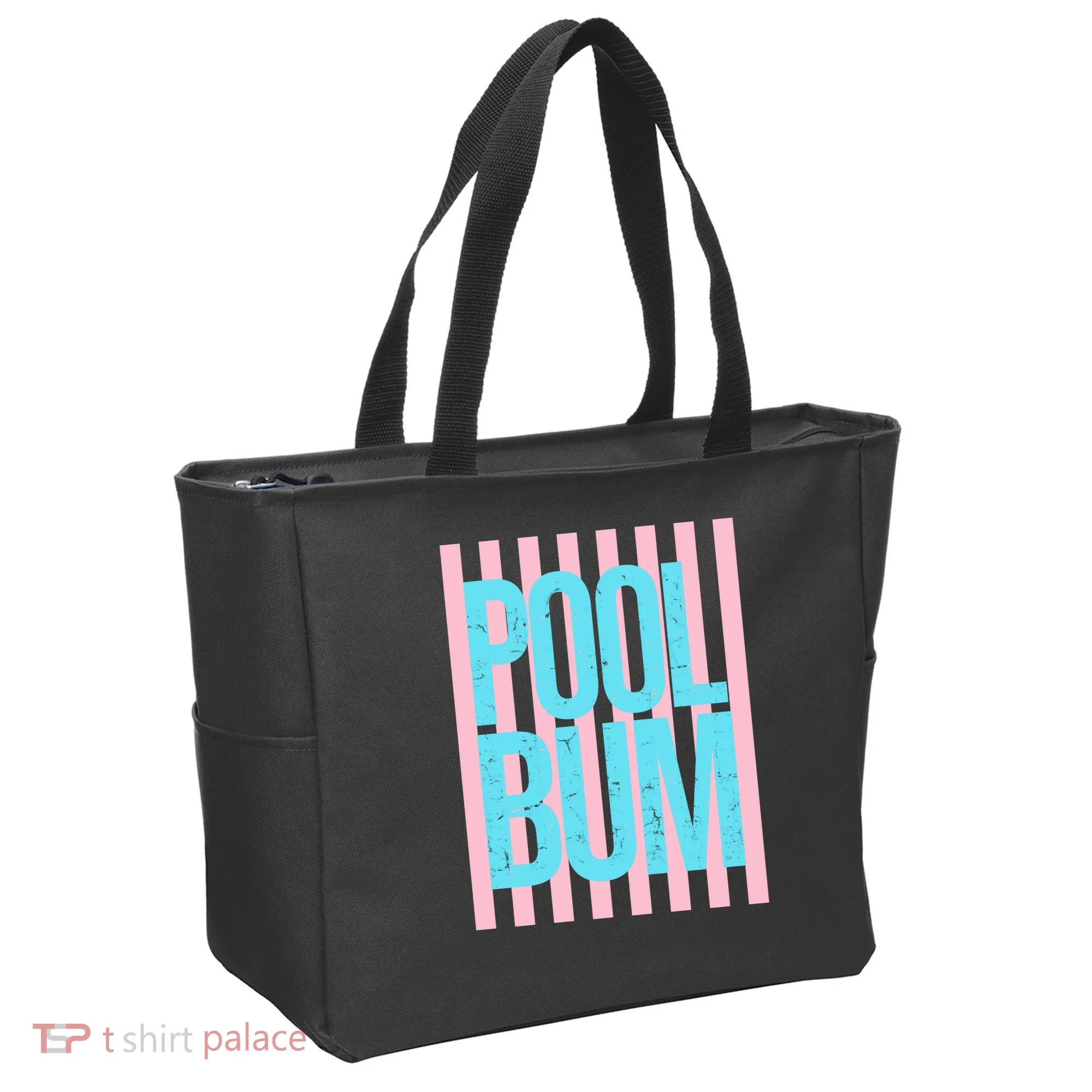 Pool Bum Retro Stripes Sunshine Tote Bag