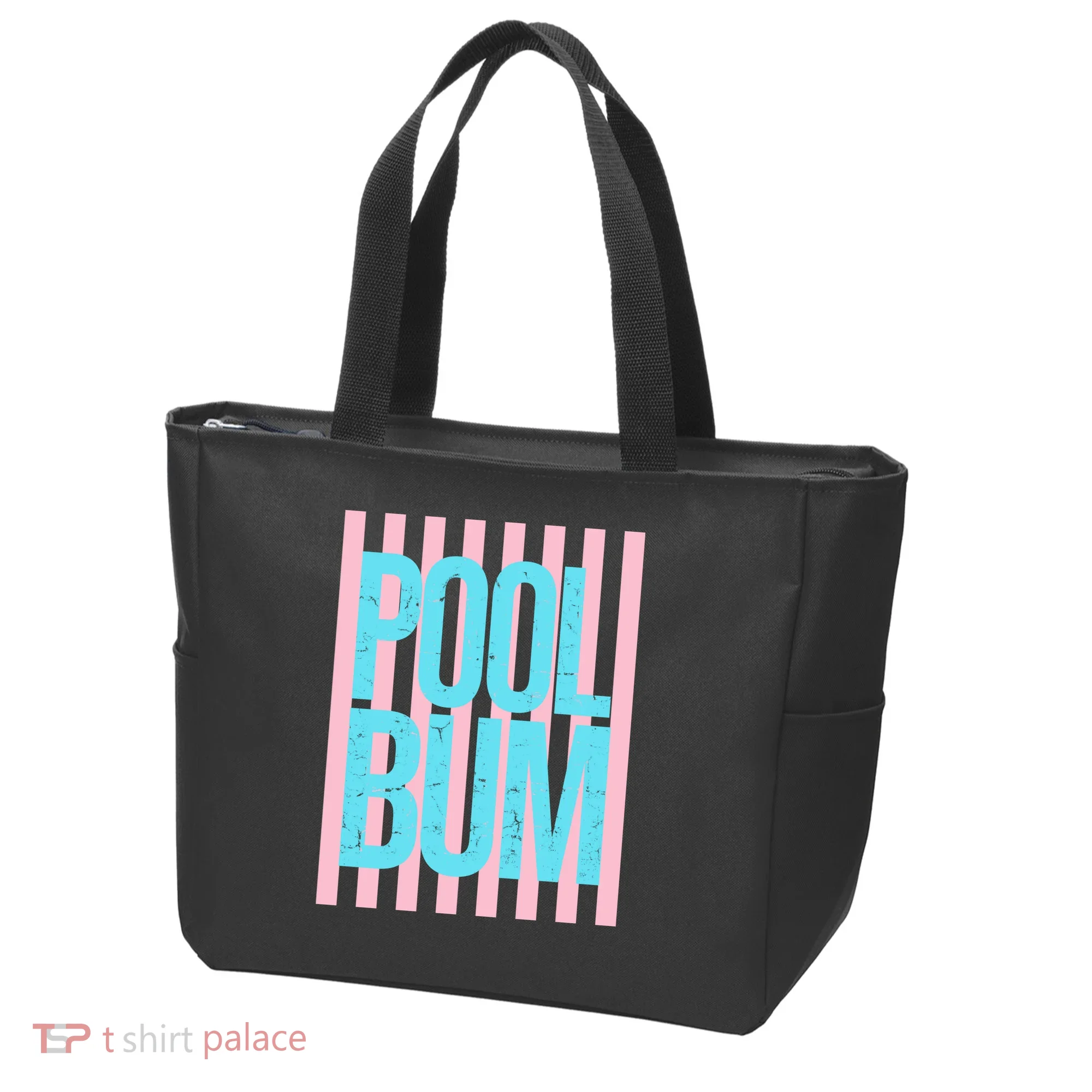 Pool Bum Retro Stripes Sunshine Tote Bag