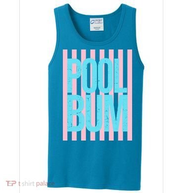 Pool Bum Retro Stripes Sunshine Tank Top
