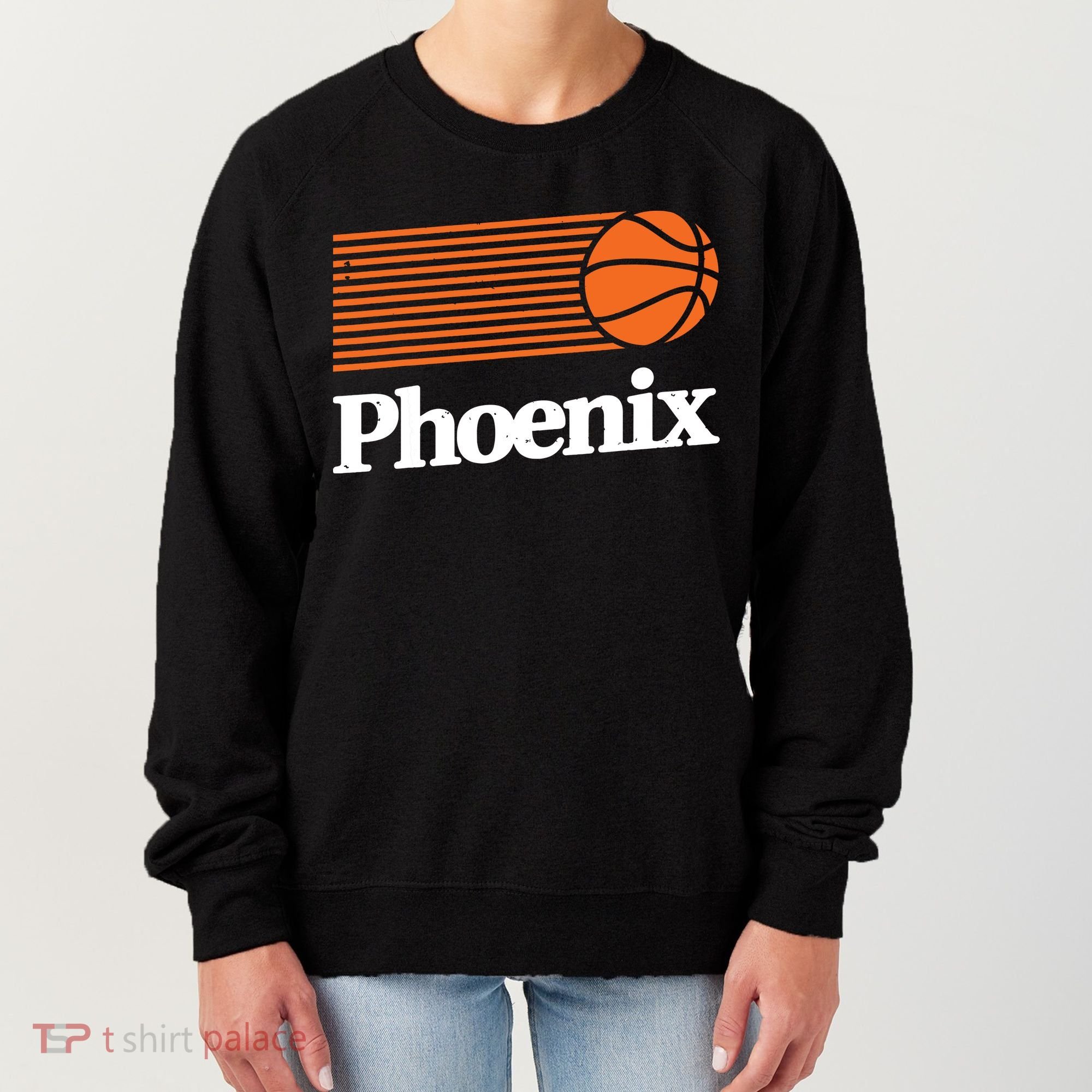 Phoenix Basketball Retro City Arizona State Bball Women's Sweatshirt