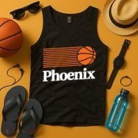 Phoenix Basketball Retro City Arizona State Bball Tank Top thumb 4