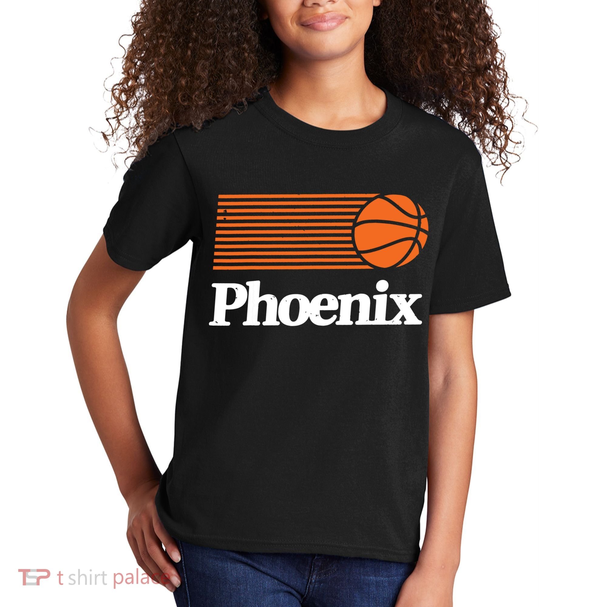 Phoenix Basketball Retro City Arizona State Bball Kids T-Shirt