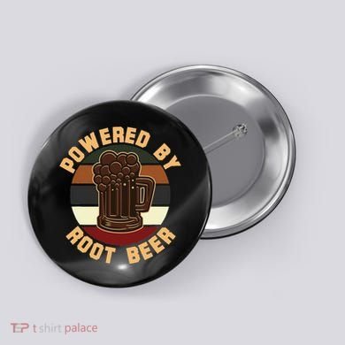Powered By Root Beer Button