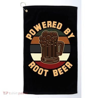 Powered By Root Beer Golf Towel